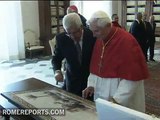 Palestinian President Mahmoud Abbas visits Pope Benedict XVI