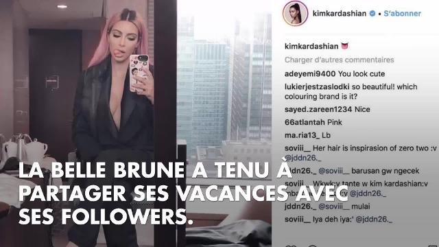 PHOTO. Kim Kardashian mange tranquillement des nouilles... seins nus