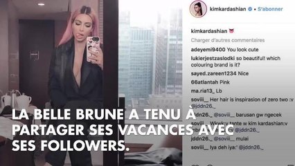 PHOTO. Kim Kardashian mange tranquillement des nouilles... seins nus