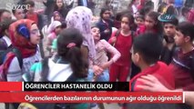 Diyarbakır’da öğrenciler  hastaneye kaldırıldı