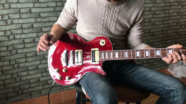 1959 R9 Fire Red Tiger Flame Standard LP 59 electric guitar