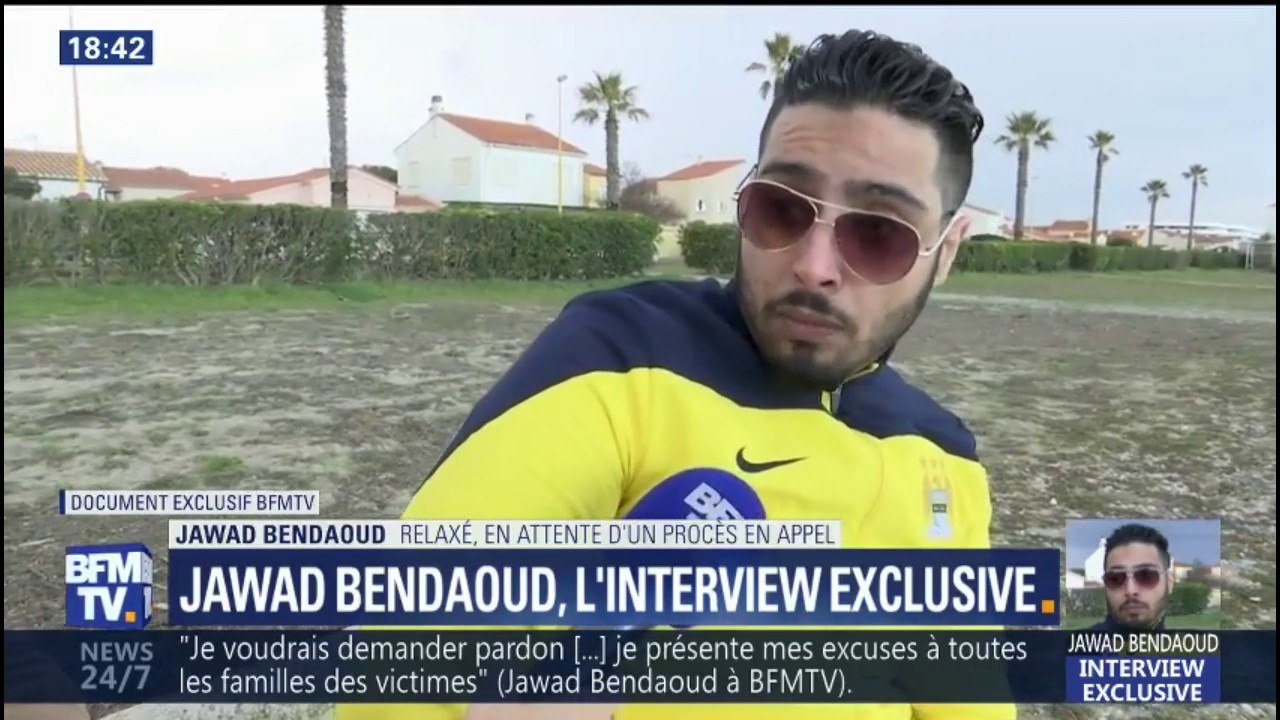 DOCUMENT BFMTV. "Je présente mes excuses à toutes les familles des victimes", affirme Jawad Bendaoud