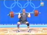 Haltéro jeux olympiques Athènes 2004  105kg homme part 3