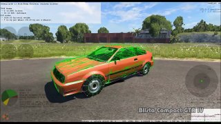 BeamNG.Drive Mod : Blista Comp GTA4 (Crash test)
