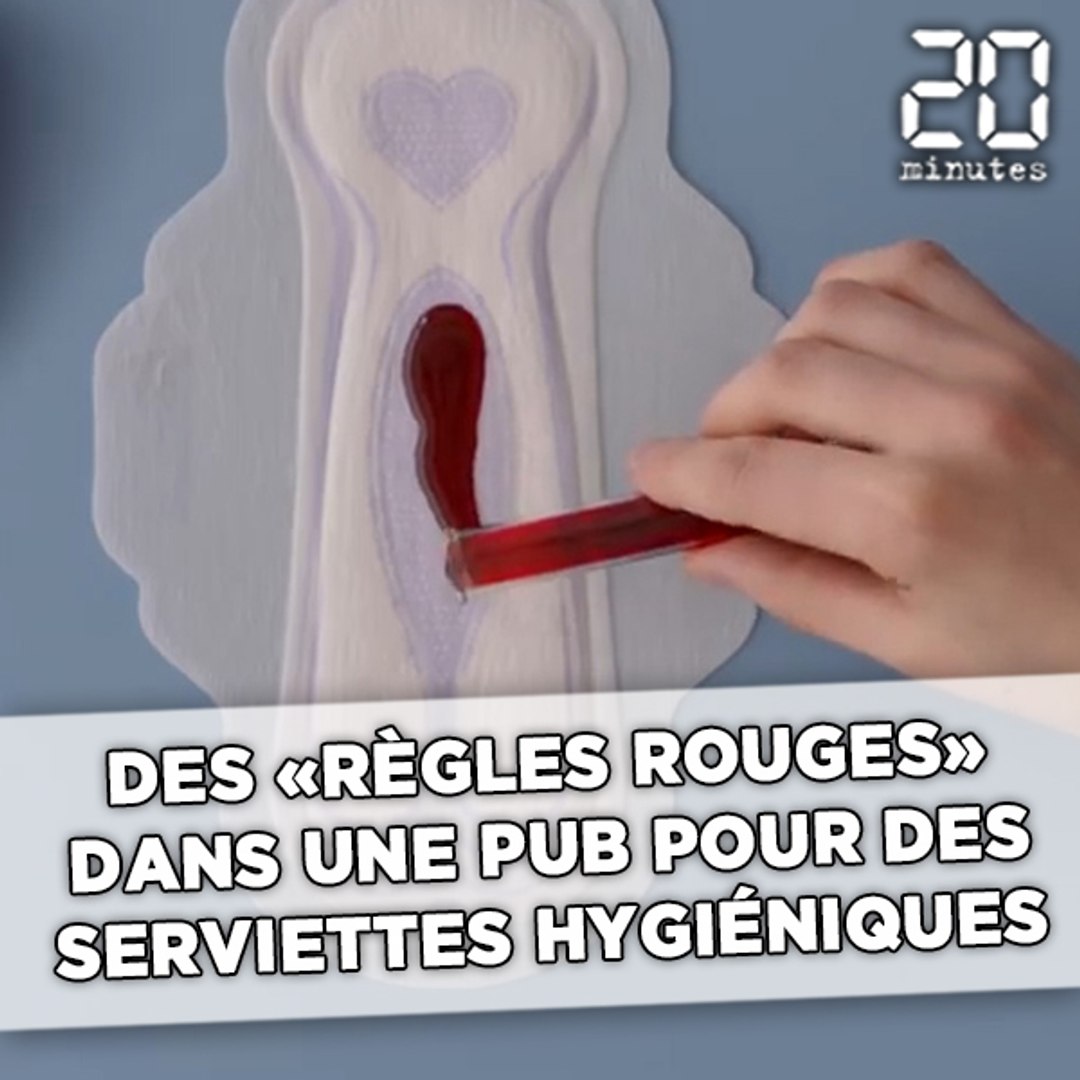 Des «règles rouges» dans une publicité pour des serviettes hygiéniques -  Vidéo Dailymotion