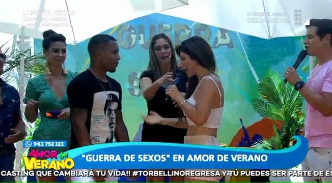 [EN VIVO] MILENA ZARATE SE BESO CON CESAR TAVARA EN PLENO PROGRAMA