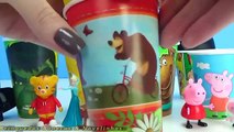 Peppa Pig Copos Surpresas Bolinhas Massinha Play-Doh Daniel Tigre Scooby Doo Masha Patrulha Canina