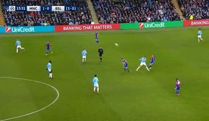 Elyounoussi  Goal - Manchester City 1-1 Basel - 07.03.2018