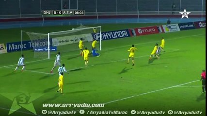 هدف الدفاع الحسني الجديدي الاول أمام فيتا كلوب -  دوري أبطال أفريقيا