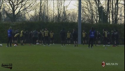 Milan training session 07-03-2018
