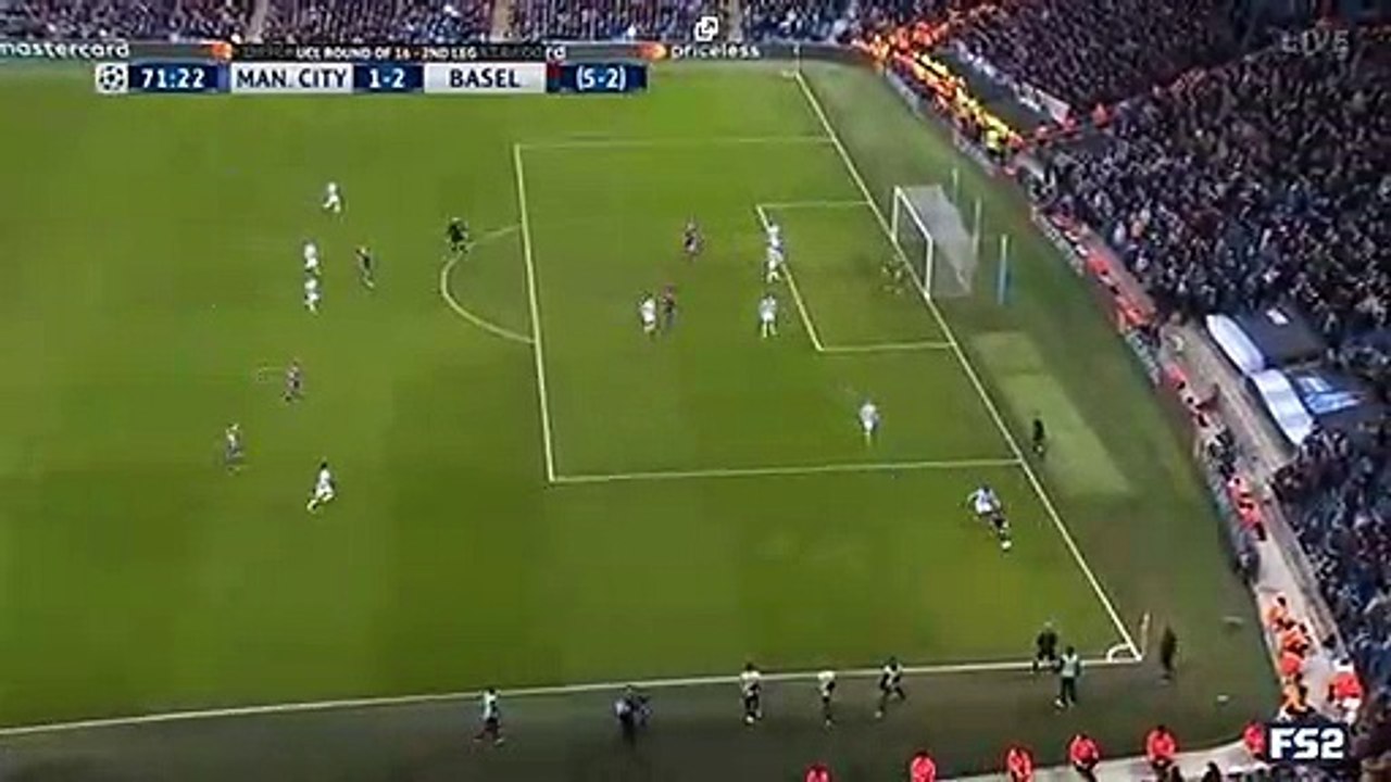 Michael Lang Goal HD -  Manchester City 1-2 Basel 07.03.2018