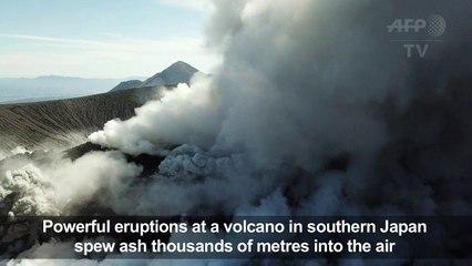 'Explosive' eruptions at Japan volcano