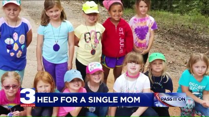 Friend Surprises Single Mother with Well-Deserved Donation