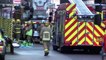 Fire service arrives at Blackpool Tower after fire traps 12