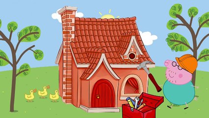 Peppa Pig em Os Três Porquinhos e o Lobo Mau - História Infantil