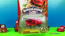 Disney Pixar Cars Off Road Lightning Mcqueen radiator springs Tow Truck Mater by DisneyToysReview