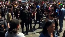 Protests break out during the Pope's visit to Chile