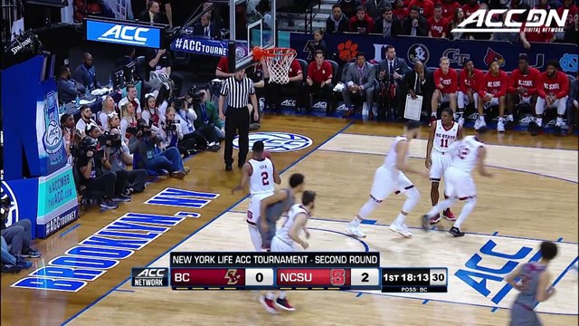 Boston College vs. NC State ACC Basketball Tournament Highlights (2018)