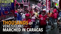 Thousands March in Venezuela Against Trump's Military Threats