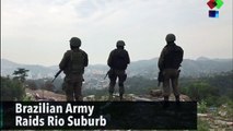 Brazilian Army Swoop on Rio Suburb