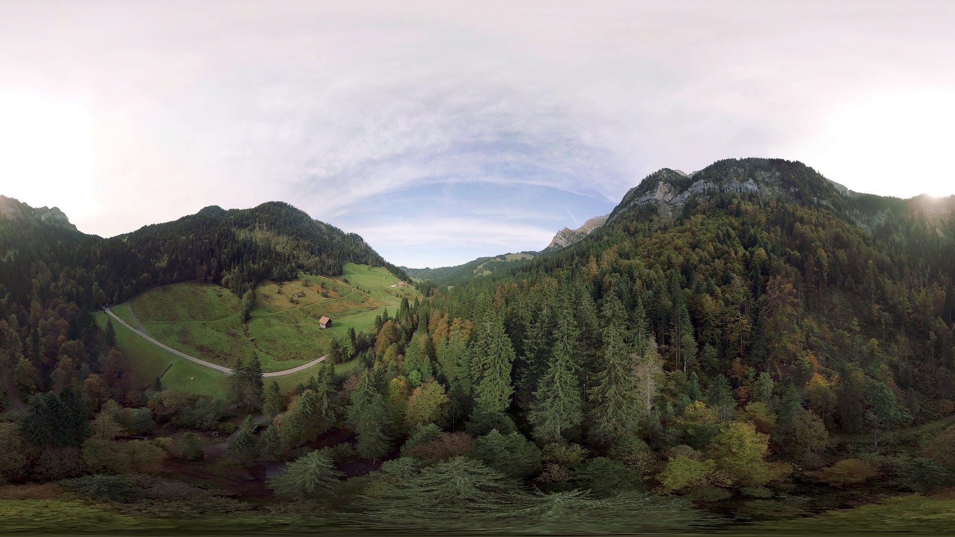VR 360° 8K Drone Footage - VR360 Gimbal - Aerial 8K video