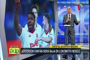 Jefferson Farfán será baja en Lokomotiv ante Atlético de Madrid