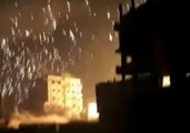 Incendiary Munitions Rain Down on East Ghouta at Night