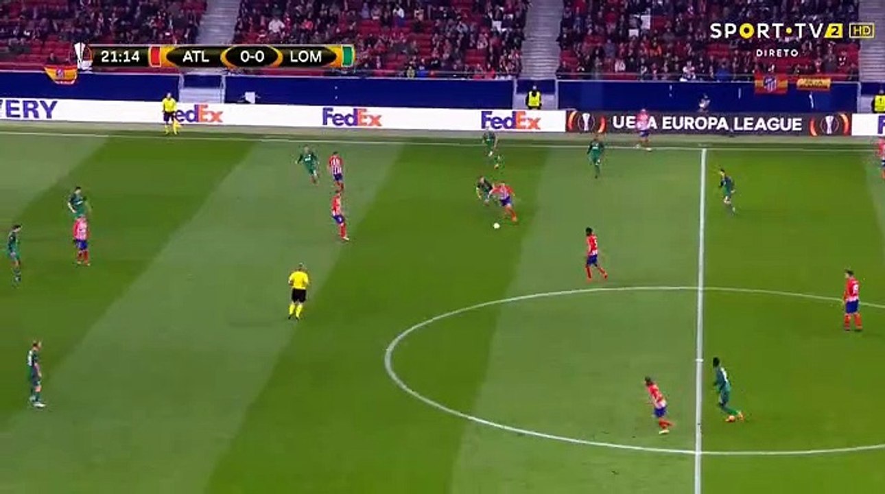 Saul Niguez  Goal HD - Atl. Madrid 1-0 Lokomotiv Moscow 08.03.2018