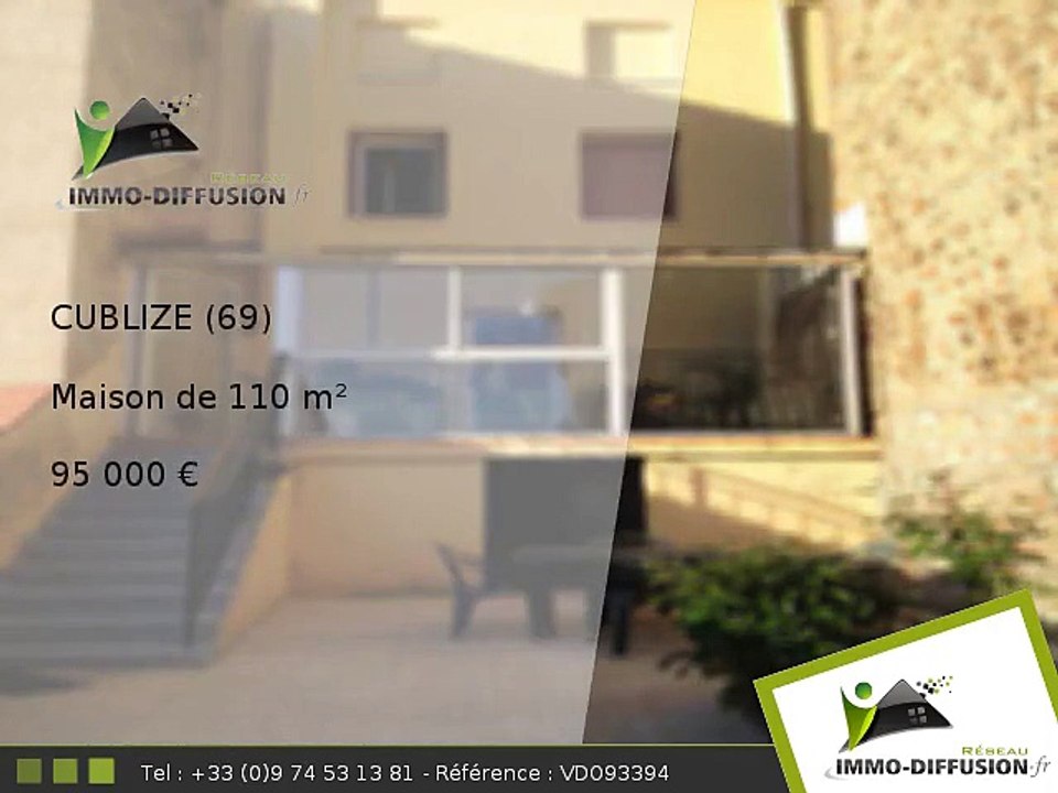 Maison A vendre Cublize 110m2 + Terrasse 40m2