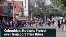 Colombian Students Protest over Transport Price Hikes