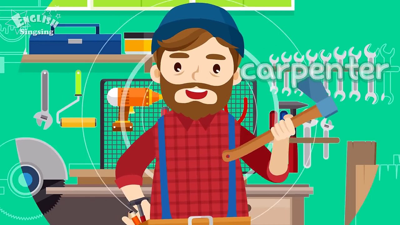 Kids vocabulary - Job - Lets learn jobs - Learn English for kids - English educational video