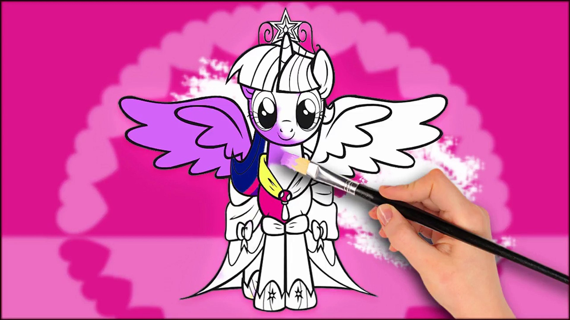 My Little Pony Twilight Sparkle By Coloring Book Video Dailymotion