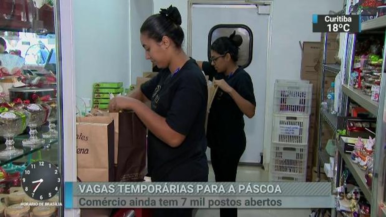 Comércio está contratando temporários para as vendas de Páscoa