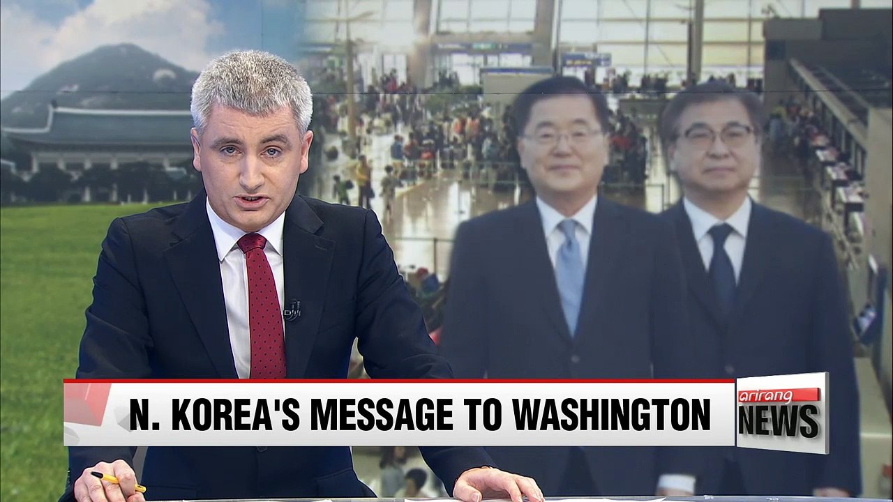 S. Korean delegation that sat down with Kim Jong-un leaves for Washington