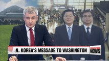 S. Korean delegation that sat down with Kim Jong-un leaves for Washington