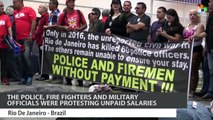 Brazilian Police Protest at Rio Airport
