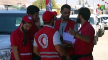 Humanitarian Aid Distributed West of Damascus, Syria