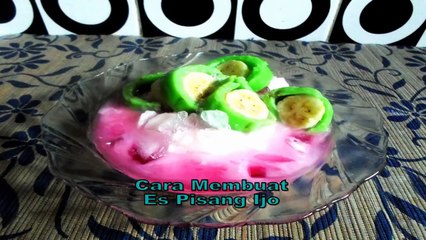 Resep Cara Membuat Es Pisang Ijo Segar