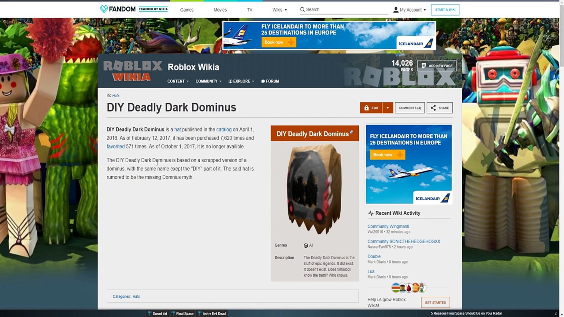 The Lost Dominus Of Roblox Roblox Creepypasta - my free dominus roblox