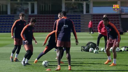 Partial squad workout; Iniesta begins recovery