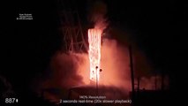 SpaceX Falcon 9 Liftoff in Slow Motion [480fps _ 20x slower than real-time] - Test 002 of (RSR) v1.0