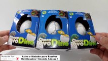 Ovos Surpresas Choca Ovo Dino com Brinquedos da DTC Toys DinoAventura