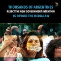 Thousands of Argentines Reject New Government's Intention to Revoke Media L