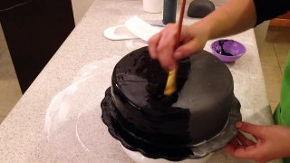 Pastel de Star Wars Cake hecho de fondant