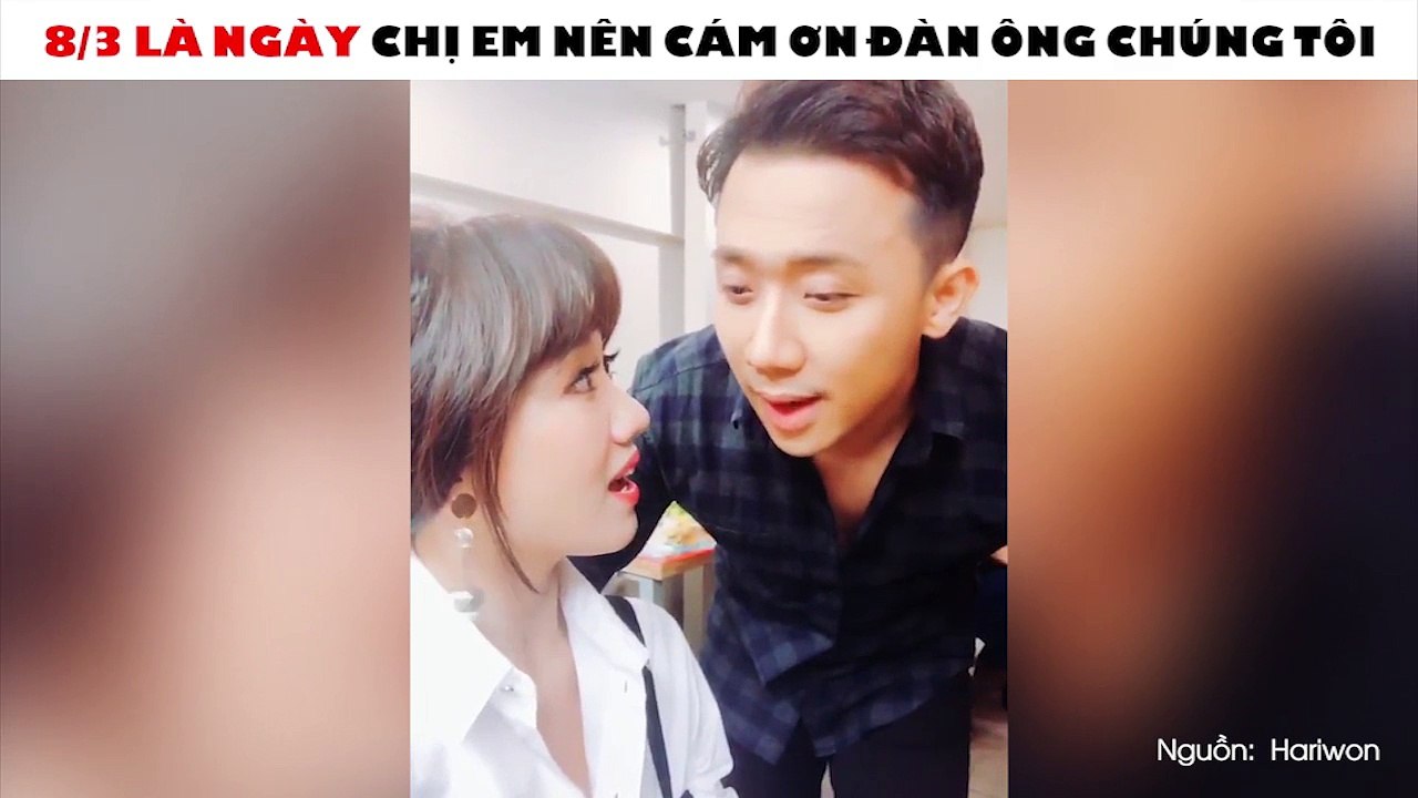 Quay clip chúc 8/3, Trấn Thành và Hari Won lại khiến fan ghen tị hết nấc vì hành động này đây