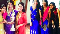 Sai Pallavi With Sister Pooja Kannan Images | Sai Pallavi At Her Sister Mehendi Function