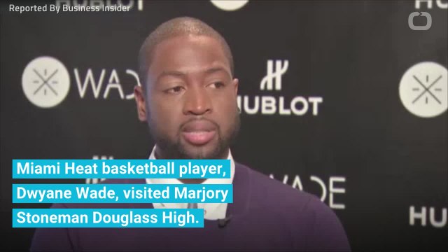 Dwyane Wade surprises students at Fl. school shooting site
