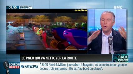 La chronique de Frédéric Simottel : Le pneu qui va nettoyer la route - 08/03