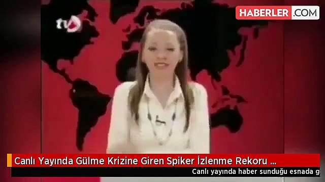 Canlı yayında gülme krizine giren spiker izlenme rekoru kırıyor