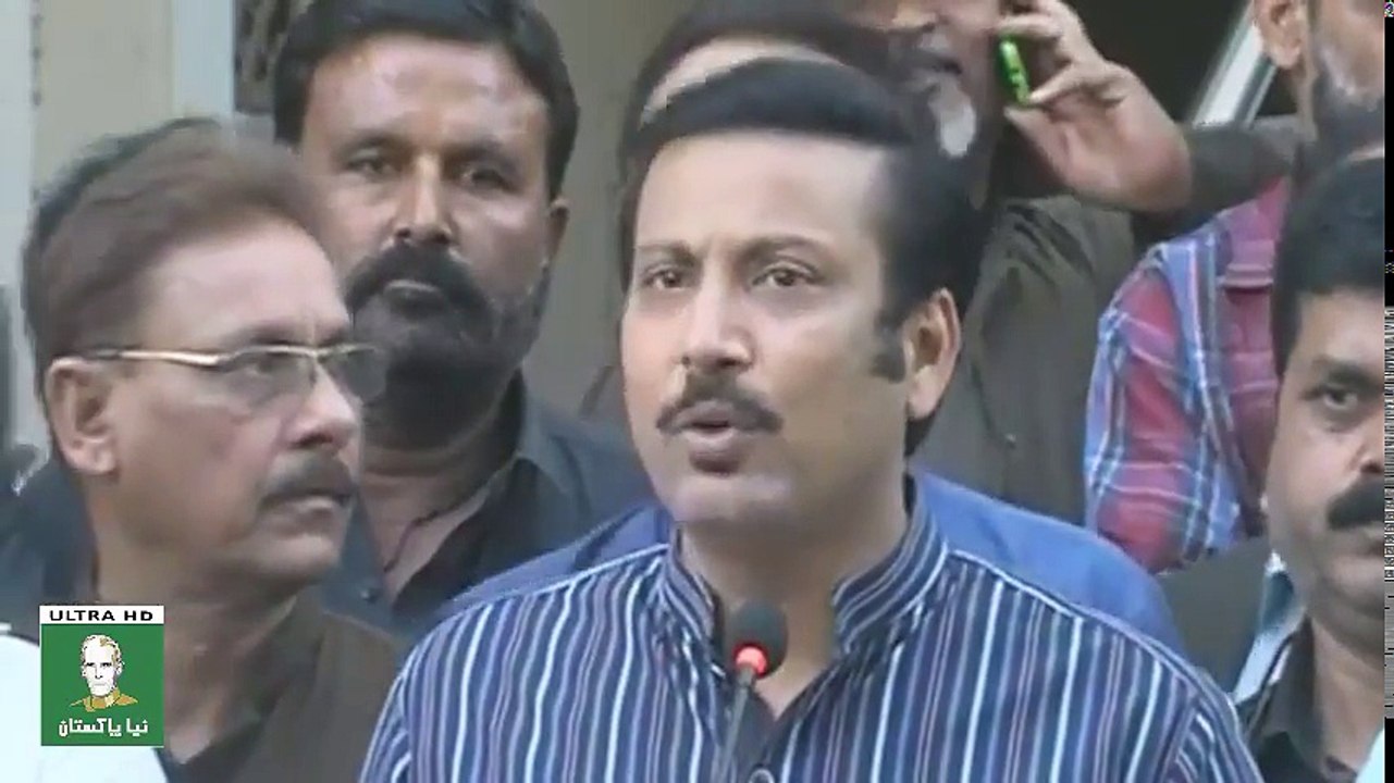 MQM P leader Faisal Subzwari addresses media outside party HQ in Bahadurabad, Karachi - YouTube